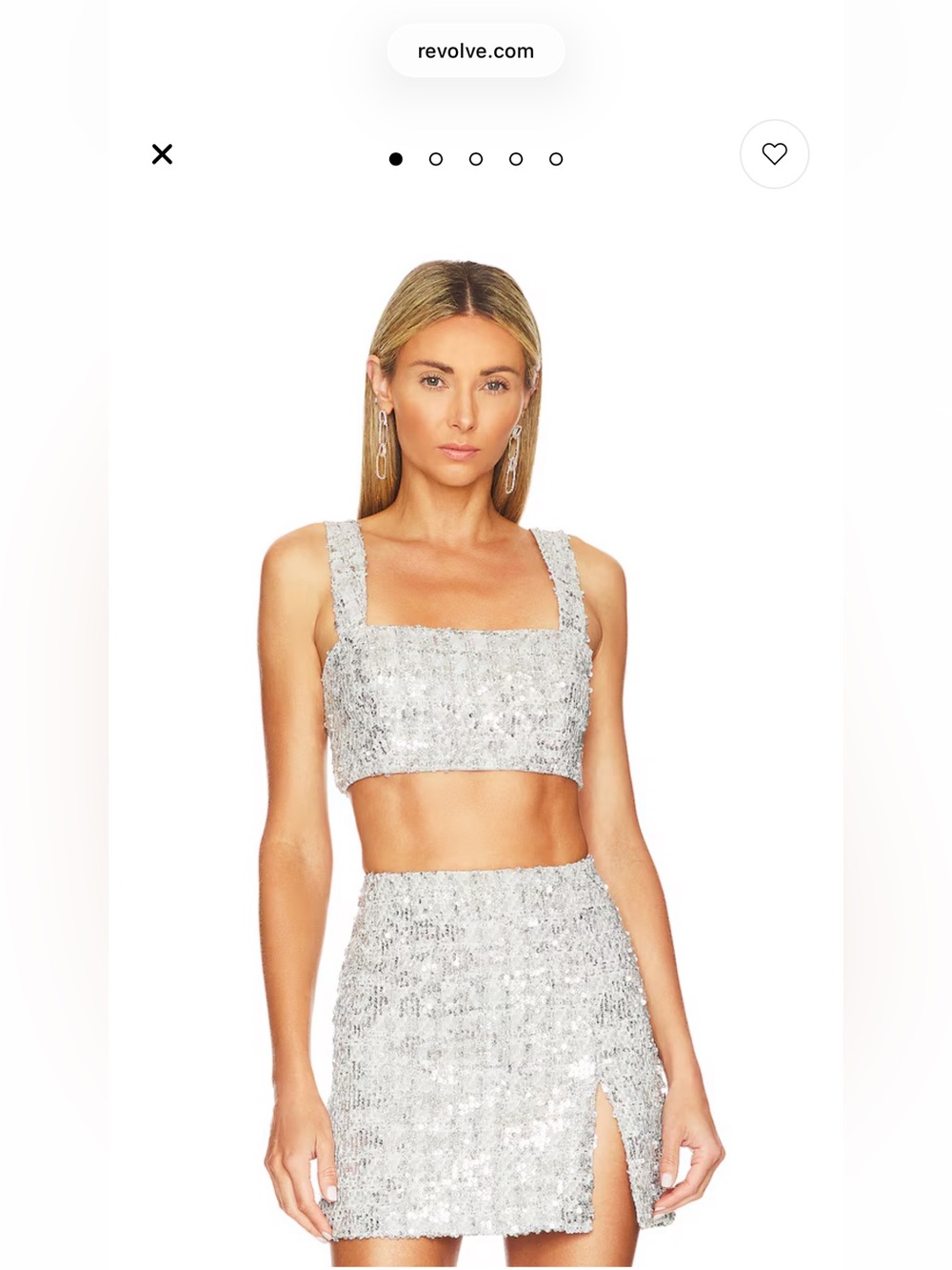 Revolve Amanda Uprichard Mini Skirt and Top Set